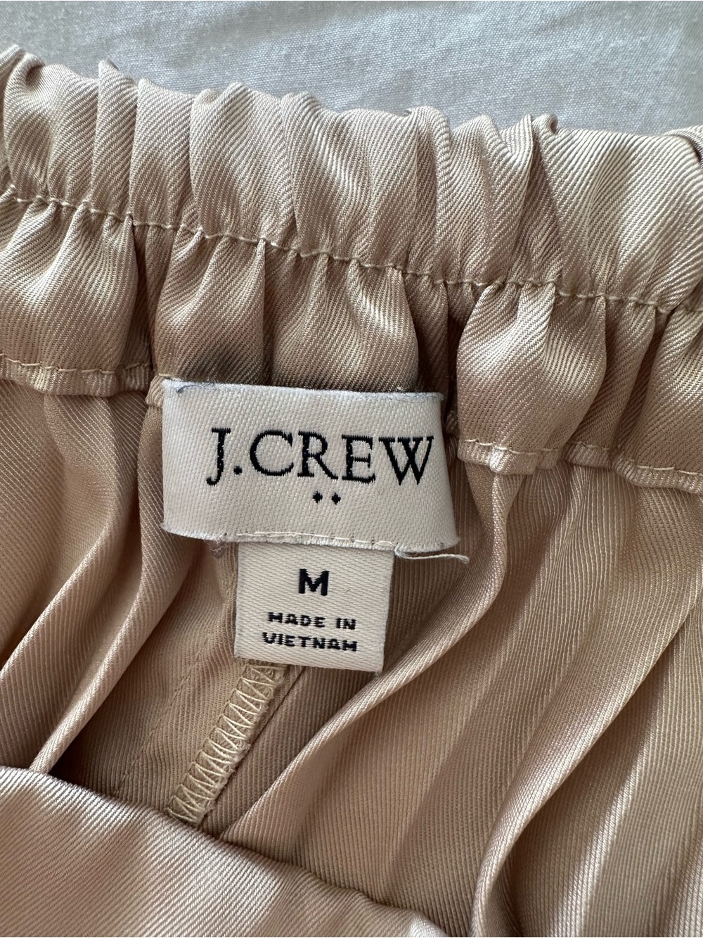 J. Crew Pleated Midi Skirt in Light Beige size medium - Picture 9 of 15